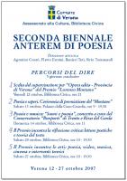 Manifesto della seconda Biennale di Poesia